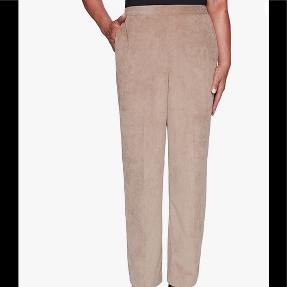 Alfred Dunner Pants - Alfred Dunner Women's Dover Cliffs Proportioned Medium Pant Mocha